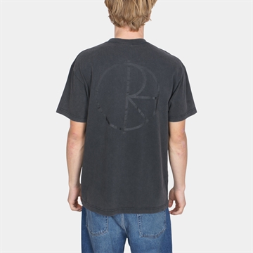 Polar Skate Co Contrast Stroke Logo Tee Silver Black / Black